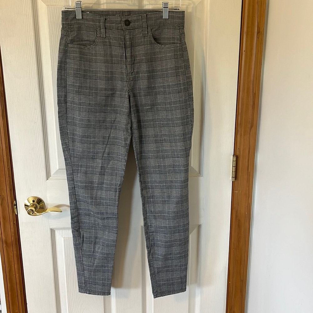 American Eagle Super Stretch Checkered Pants - image 1